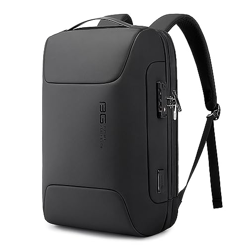 BANGE Anti Theft Business Backpack Fits 15.6 Inch Laptop,Smart Work Backpack with USB Charging Port for Office Work Airplane Business Travel