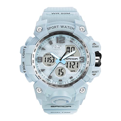 RORIOS Women's Sports Watch Fashion Digital Watches Quartz Waterproof Watch with Alarm Timer Multifunction Wrist Watches for Girls Ladies