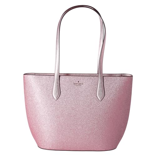Kate Spade Glimmer Large Top Zip Tote Shoulder Bag Glitter Holiday (Mitten Pink)