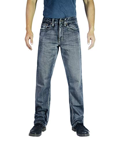 Flypaper Mens Fashion Bootcut Jeans Regular FIT Medium Vintage Blue Size 30X32