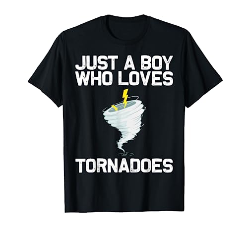 Funny Tornado Gift For Boys Kids Hurricane Weather Chaser T-Shirt