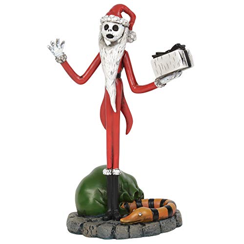 Department 56 Disney The Nightmare Village Accessories Jack Skellington Steals Christmas Figurine, 3.9 Inch, Multicolor