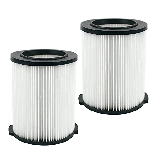VF4000 Replacement Cartridge Filter for ridged 72947 Wet Dry Vac 5 to 20-Gallon 6-9 Gal husky Compatible with RV2400A RV2600B WD5500 WD0671，2 Pack