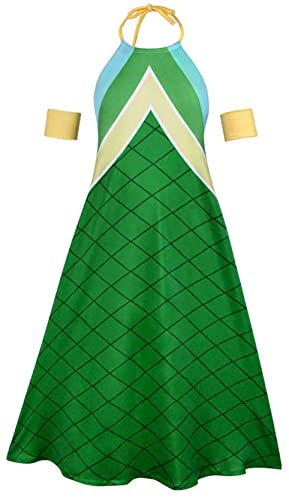 Anime Cos Wendy Marvell Cosplay Costumes Dragon Squama Outfit Uniform Dress (Female-Large)