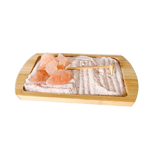 Himalayan Glow Tabletop Zen Garden Himalayan Pink Salt, Best Home Decor Gift (2-3 lbs) by WBM