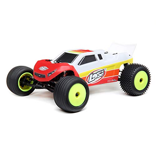 Losi RC Truck 1/18 Mini-T 2.0 2 Wheel Drive Stadium Truck Brushless RTR Ready-to-Run Red LOS01019T1