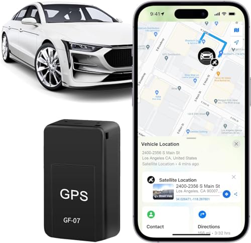 GPS Tracker for Vehicles, Mini Portable Real Time Magnetic GPS Tracking Device, Full Global Coverage Location Tracker for Car, Kids, Dogs, Motorcycle. No Subscription Required