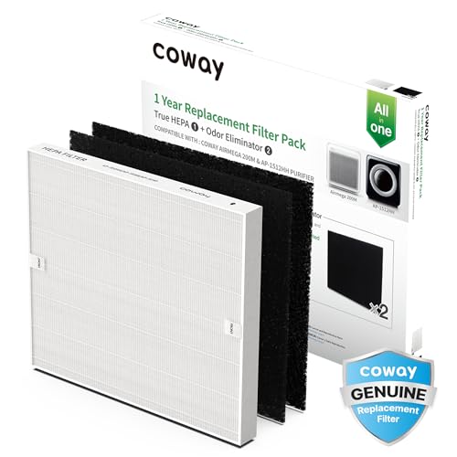 Coway Airmega AP-1512HH Air Purifier Replacement Filter Set, 1 Count (Pack of 1), White