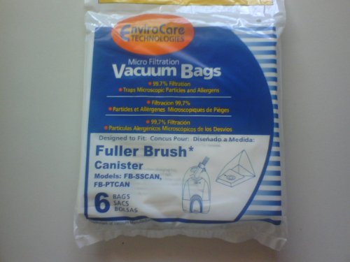 Fuller Brush 06.155 Canister vacuum cleaner bags- Generic - 6 pack