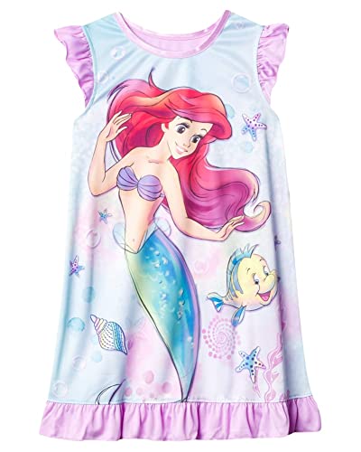 Disney Girls' Little Mermaid Nightgown, UNDER THE WATER 2, 4T