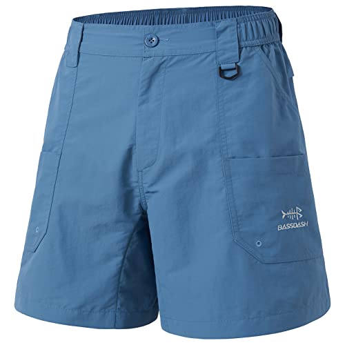 BASSDASH Men's 6' Fishing Shorts UPF 50+ Water Resistant Quick Dry Hiking Cargo Shorts with Multi Pocket FP03M