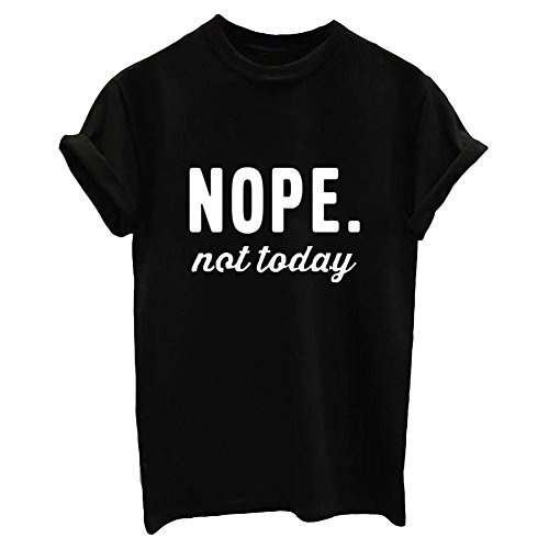YITAN Women Tees Teen Girl Tops Graphic Cute Funny T Shirt Black Small