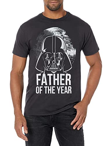 Star Wars Men's Darth Vader Space Father T-Shirt Black, Large