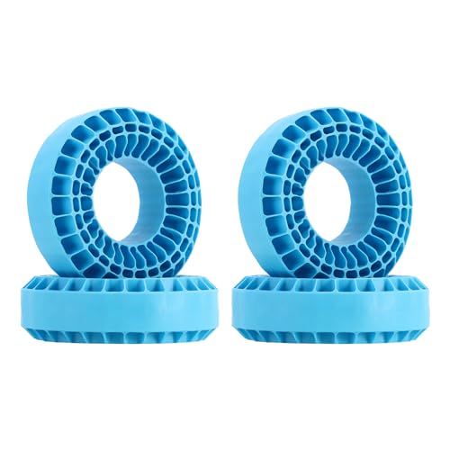 INJORA Silicone Rubber Insert Foam Fit - 1.9' Wheel Tires 118-122mm Foam Fit for 1/10 RC Crawler(Blue)