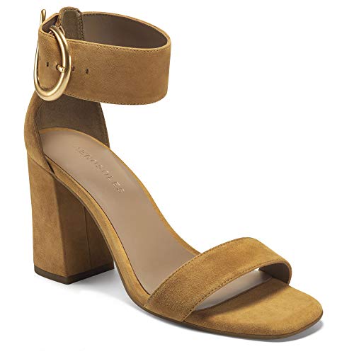 Aerosoles Women's Landon Heeled Sandal, TAN Suede, 9