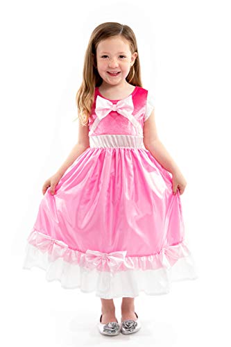 Little Adventures Cinderella Ball Gown Dress up Costume (Medium Age 3-5) - Machine Washable Child Pretend Play and Party Dress with No Glitter