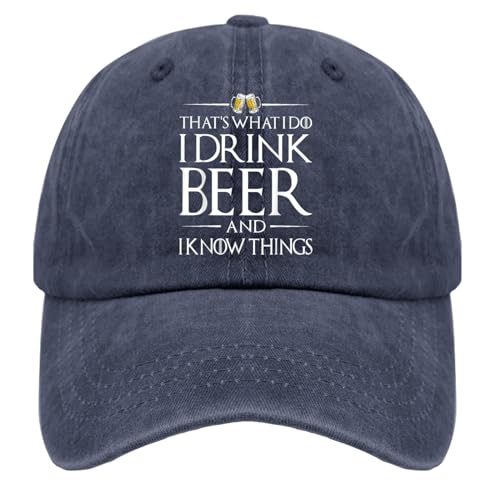 That's What I Do I Drink Beer and I Know Things Hats for Men Golf Funny Trucker Men Women Black Kawaii Hats Gift