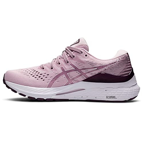 ASICS Women's Gel-Kayano 28 Running Shoes, 9.5, Barely Rose/White