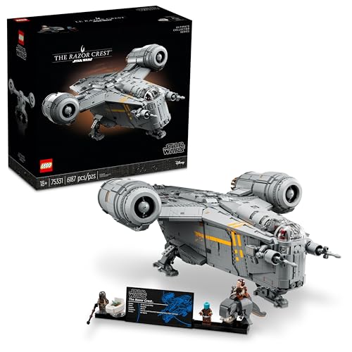 LEGO Star Wars The Razor Crest UCS Starship Set, May The 4th Collectible Model Kit for Adults, Iconic Mandalorian Memorabilia, Great Gift for Star Wars Fans, 75331