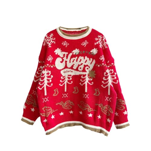 Black Women Friday Deals 2023 Ugly Christmas Sweaters for Women 2023,Trendy Cute Graphic Print Crewneck Long Sleeve Shirts Causal Xmas Gift Pullover Ugly Christmas Sweaters for Couple
