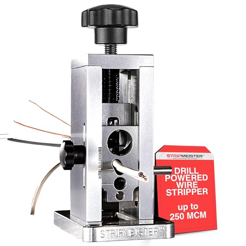 StripMeister Original Drill-Powered Wire Stripper Machine - Manual Wire Stripping Made Easy, Copper Wire Stripper, Drill Wire Stripper, Electric Wire Stripping & Stripping Tool Drill Attachment