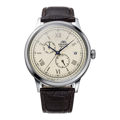 ORIENT 'Bambino Version 8' Japanese Automatic/Hand Winding Dress Watch, Champagne, RA-AK0702Y10B