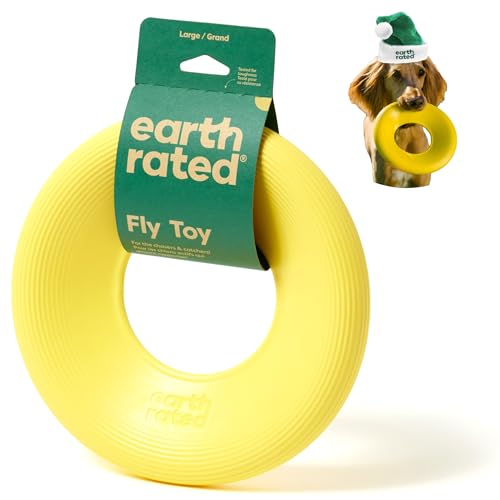 Earth Rated Flying Disc Toy for Dogs and Puppies, Floating and Durable, Dog Gifts, Large