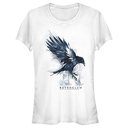 Junior's Harry Potter Ravenclaw Bird Watercolor T-Shirt - White - Large