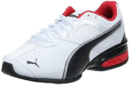 PUMA Men's Tazon 6 FM Puma White/ Puma Black/ Puma Silver Running Shoe - 10 D(M) US
