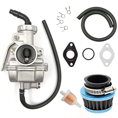 PZ20 Carburetor Set with Air Filter and Fuel Filter ATV Carb for 50cc 70cc 80cc 90cc 110cc 125cc TaoTao Baja Coolster Pit Bike Dirtbike