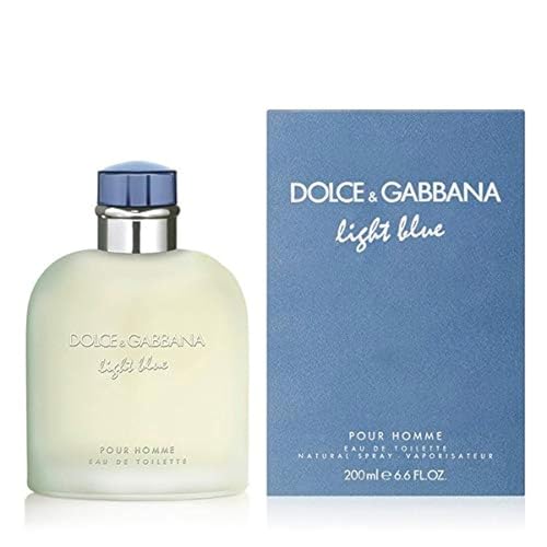 Dolce & Gabbana Eau de Toilettes Spray, Light Blue, 4.2 Fl Oz For Men or/and Pour Homme