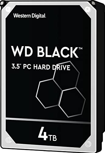 Western Digital 4TB WD Black Performance Internal Hard Drive HDD - 7200 RPM, SATA 6 Gb/s, 256 MB Cache, 3.5' - WD4005FZBX