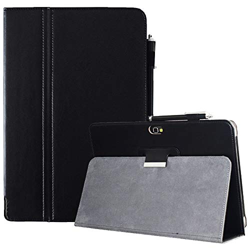 AFesar Case for Samsung Galaxy Note 10.1(2012 Old Model) GT-N8000/N8010 Tablet Cover, Synthetic Leather Folio Cover for N8013 N8020 N8005 Stand Case (Black)