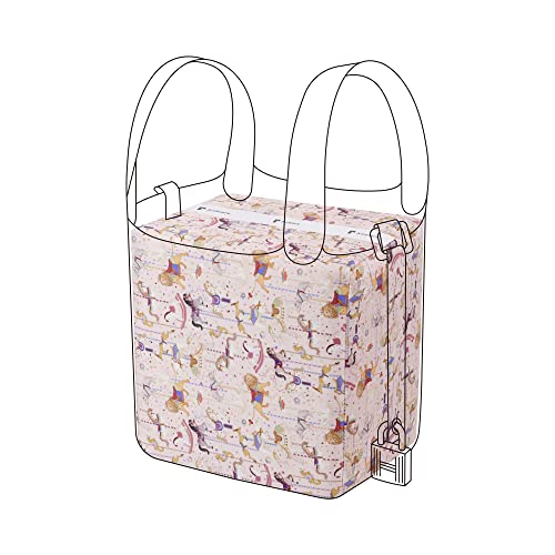 ArcDiary Rayon Purse Pillow Shaper Insert, unique pattern handbag shapers, Memory Foam, for Picotin 18/22 bags (PC18,Circus(Pink))