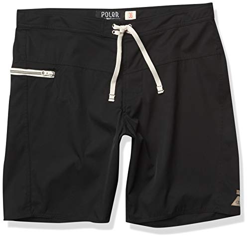 Poler Men's Slider Trunks, Black, 38