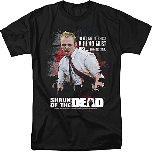 Trevco Men's Shaun of The Dead Short Sleeve T-Shirt, Black, XX-Large