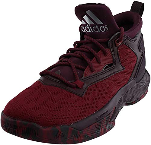 Adidas D Lillard 2 Mens Basketball Shoe 5 Burgundy/Burgundy/White