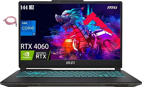 MSI 2023 Cyborg Gaming Laptop, 15.6' FHD 144Hz FHD IPS-Type Display, NVIDIA GeForce RTX 4060,Intel Core i7-12650H, 64GB DDR5, 2TB PCIe SSD, Wi-Fi 6, Windows 11 Home, Backlit Keyboard, Black/OLY