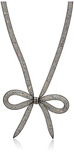 Betsey Johnson Mesh Bow Necklace, 16' + 3' Extender