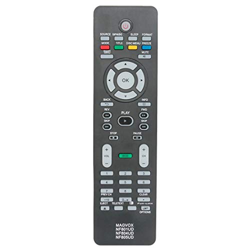 Replacement Remote Applicable for Magnavox TV 32MD350B 32MD350B/F7 26MD311B 32MD301B 26MD301B 32MD311B 22MD311B 19ME601B 22MD311B/F7 19MD311B/F7 32MD359B 26MD350B 19MD350B/F7 37MD311B/F7 37MD359B/F7