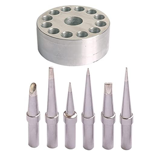 ShineNow Quality Replacement Soldering tip for WELLER WE1010NA WESD51 WES51 EC1201 PES50 PES51 ET Tip Series 6PCS Plus A Tip Holder