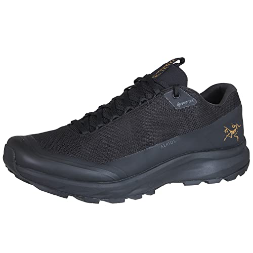 Arc'teryx Aerios FL 2 GTX Shoe Men's | Fast and Light Gore-Tex Hiking Shoe | Black/Black, 10.5