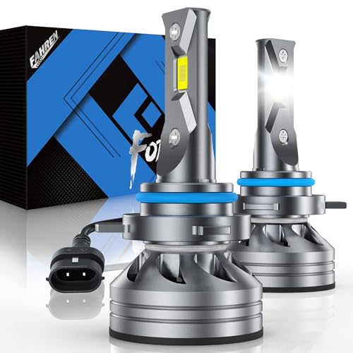 FAHREN 9012/HIR2 LED Bulbs, 2023 Upgraded Ultra-Bright 20000 Lumens, Cool White 6000K, IP68 Waterproof, Halogen Replacement, Pack of 2