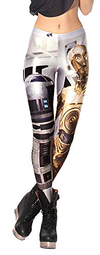 QZUnique Leggings for Women, Halloween Full-Length Printed Legging Footless Elastic Yoga Pants, Regular and Plus Size