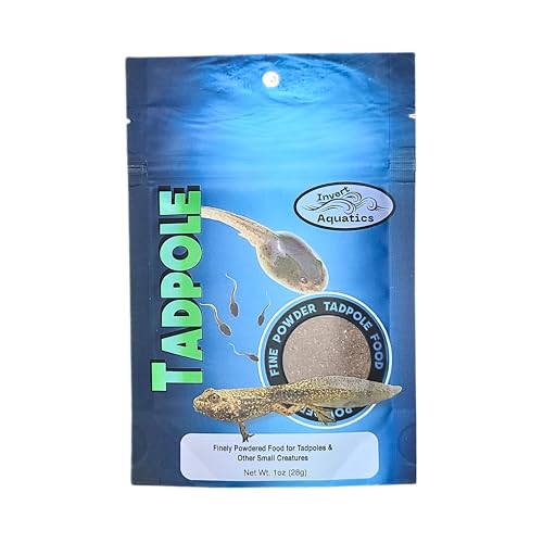 Invert Aquatics Tadpole Food - Fine Powder Foods for Tadpoles, Fry & Live Cultures (1oz (28g)