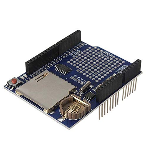 HiLetgo Data Logger Module Logging Shield Data Recorder Shield for Arduino UNO w/SD Card