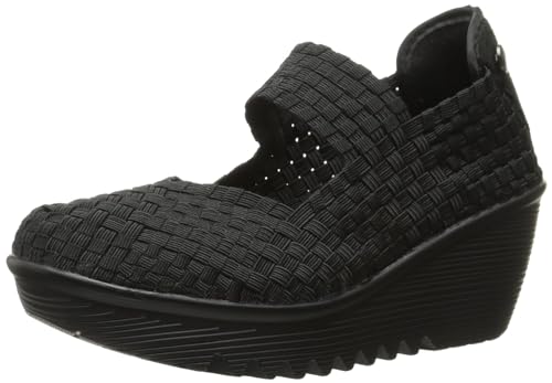 Bernie Mev Women's Lulia Wedge Sandal, Black, 39 EU/8.5-9 M US