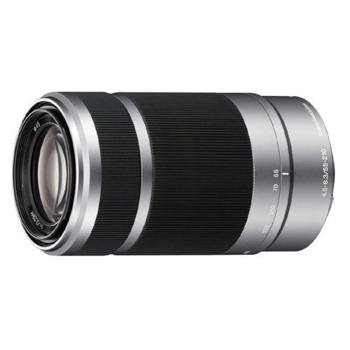 Sony SEL55210 E 55-210mm F4.5-6.3 OSS E-mount Wide Zoom Lens - Silver (Renewed)