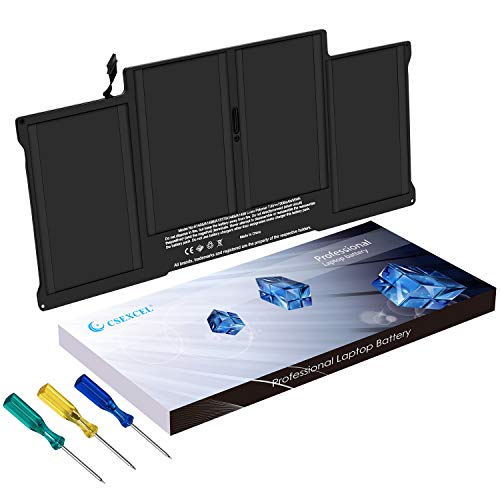 CSEXCEL New Laptop Battery for MacBook Air 13' A1405 A1377 A1496 A1369 (Late 2010 Mid 2011) A1466 (Mid 2012 Mid 2013 Early 2014 Early 2015,2017) [Li-Polymer 55Wh]