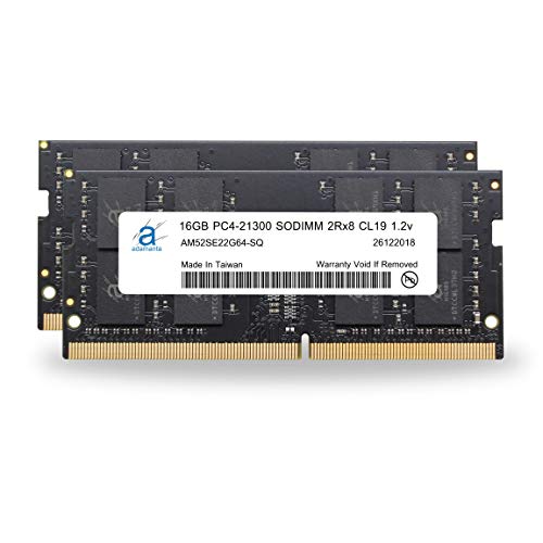 Adamanta 32GB (2x16GB) Memory Upgrade for 2020 Apple iMac 27' w/Retina 5K Display, 2019 Apple iMac 27' w/Retina 5K Display, 2018 Apple Mac Mini DDR4 2666Mhz PC4-21300 SODIMM 2Rx8 CL19 1.2v DRAM RAM